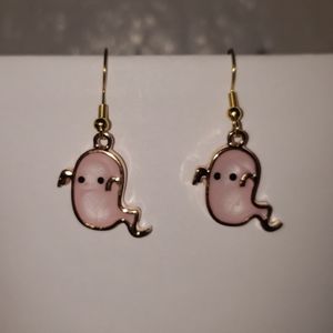 Pink Ghost Earrings